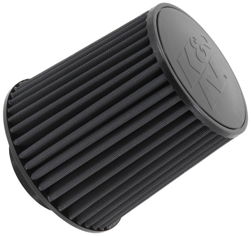 K&N Universal Rubber Filter-Round Tapered 4in Flange ID x 8in Base OD x 6.625in Top OD x 8in H-SR1 Performance