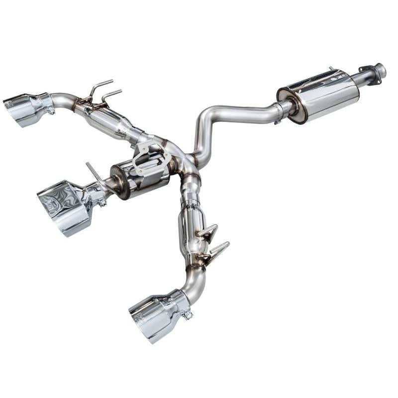 AWE 23-24 Toyota GR Corolla Touring Edition Catback Exhaust - Chrome Silver Tips