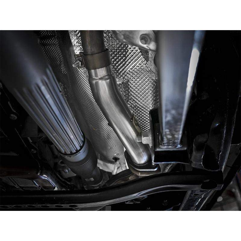 aFe Twisted Steel 2in Stainless Steel Loop Delete Down-Pipe 2018+ Jeep Wrangler (JL) V6 3.6L-SR1 Performance
