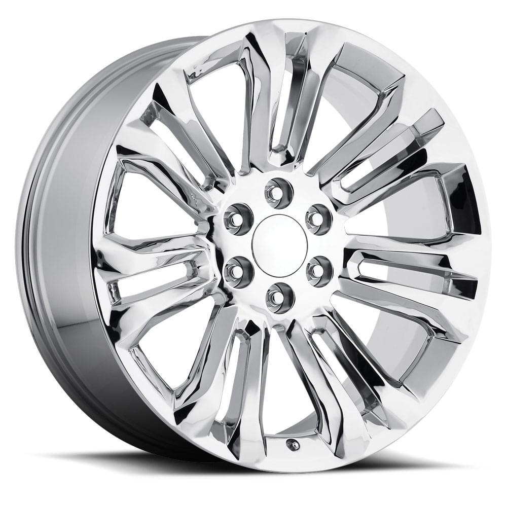 22X9 6X5.5 +24 HB 78.1 2015 GMC CHROME WITH CAP-SR1 Performance