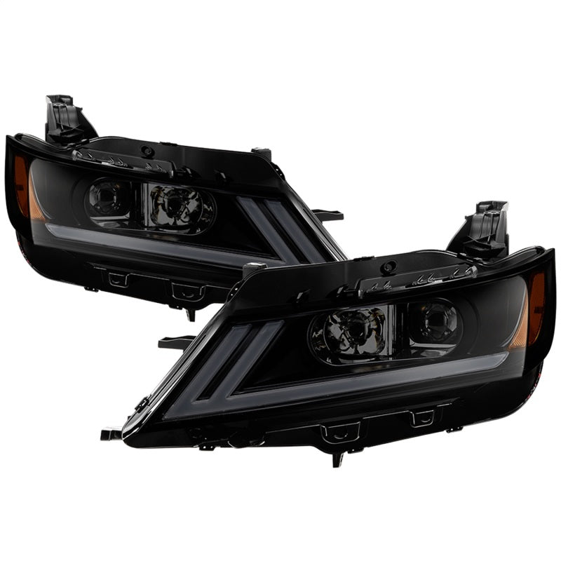 xTune 14-18 Chevy Impala (Excl Limited) DRL Halogen Proj Headlights - Blk Smk (PRO-JH-CIM15-LB-BSM)-SR1 Performance