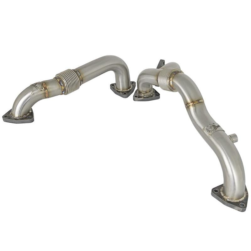 aFe Twisted Steel Header Up-Pipe 08-10 Ford Diesel Trucks V8-6.4L (td)-SR1 Performance