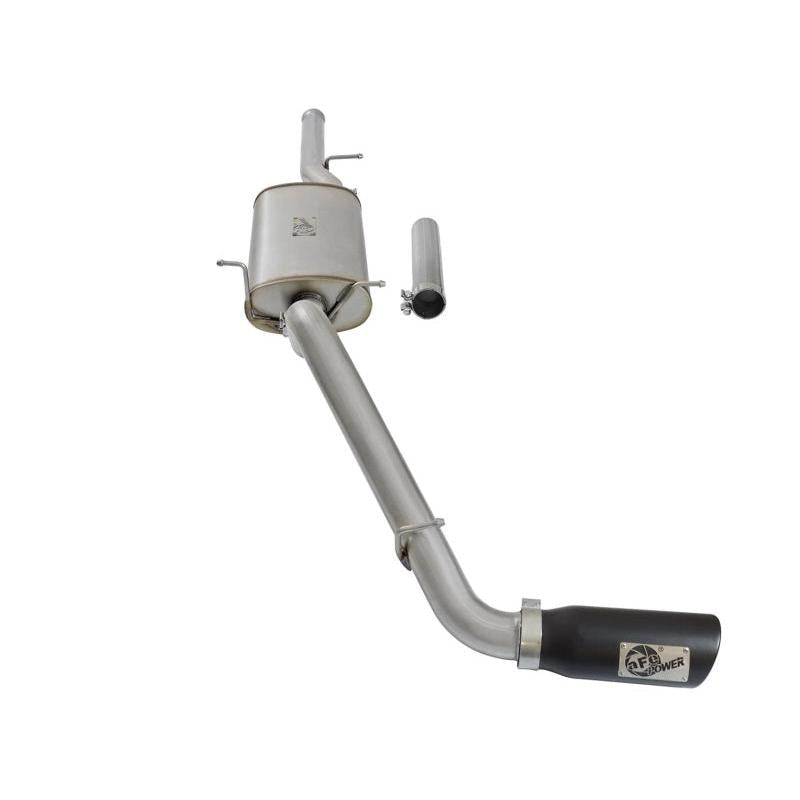 aFe MACHForce XP Exhausts Cat-Back Black Tip 09-17 GM Silverado 1500 4.3/5.3L RegCab SB/LB-SR1 Performance