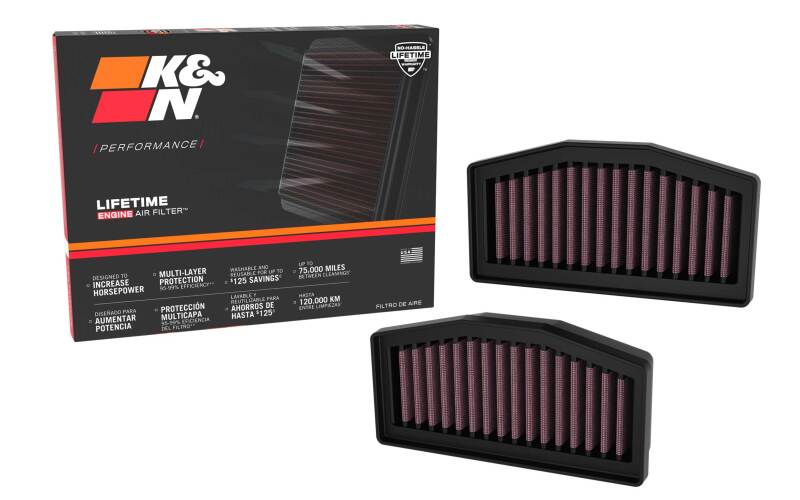 K&N 2024 BMW R1300GS Replacement Air Filter (Set of 2)-SR1 Performance