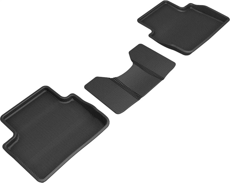 3D MAXpider 19-21 Mazda 3 / CX-30 Kagu 2nd Row Floormat - Black-SR1 Performance