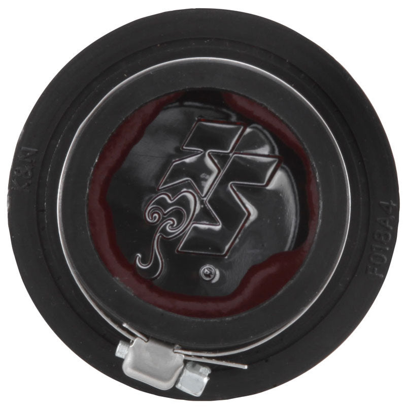 K&N 1.75in Flange ID x 3in OD x 2.5in H Chrome Finish Rubber Base Crankcase Vent Filter-SR1 Performance