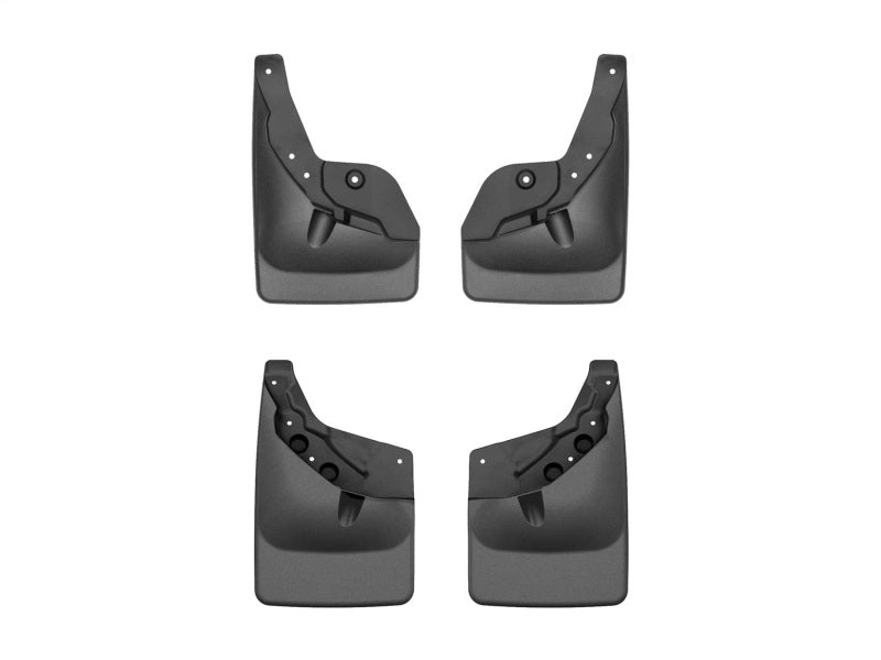WeatherTech 24-25 Toyota Tacoma Front & Rear No Drill MudFlaps in Black - Part #110184-120184