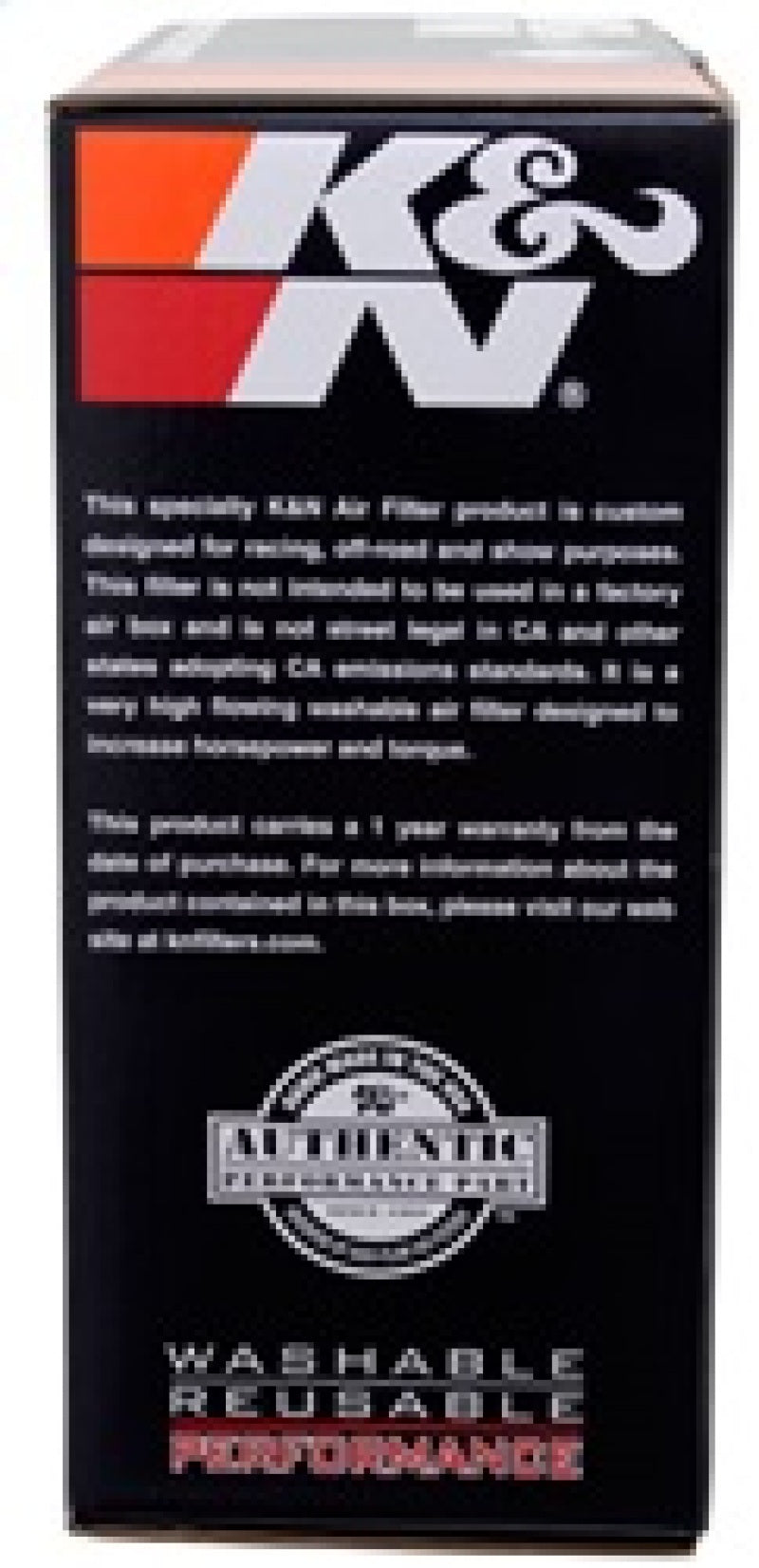 K&N 14in Red Custom Air Cleaner Assembly - 5.125in ID x 14in OD x 3.75in H x 1.25in Drop Base-SR1 Performance