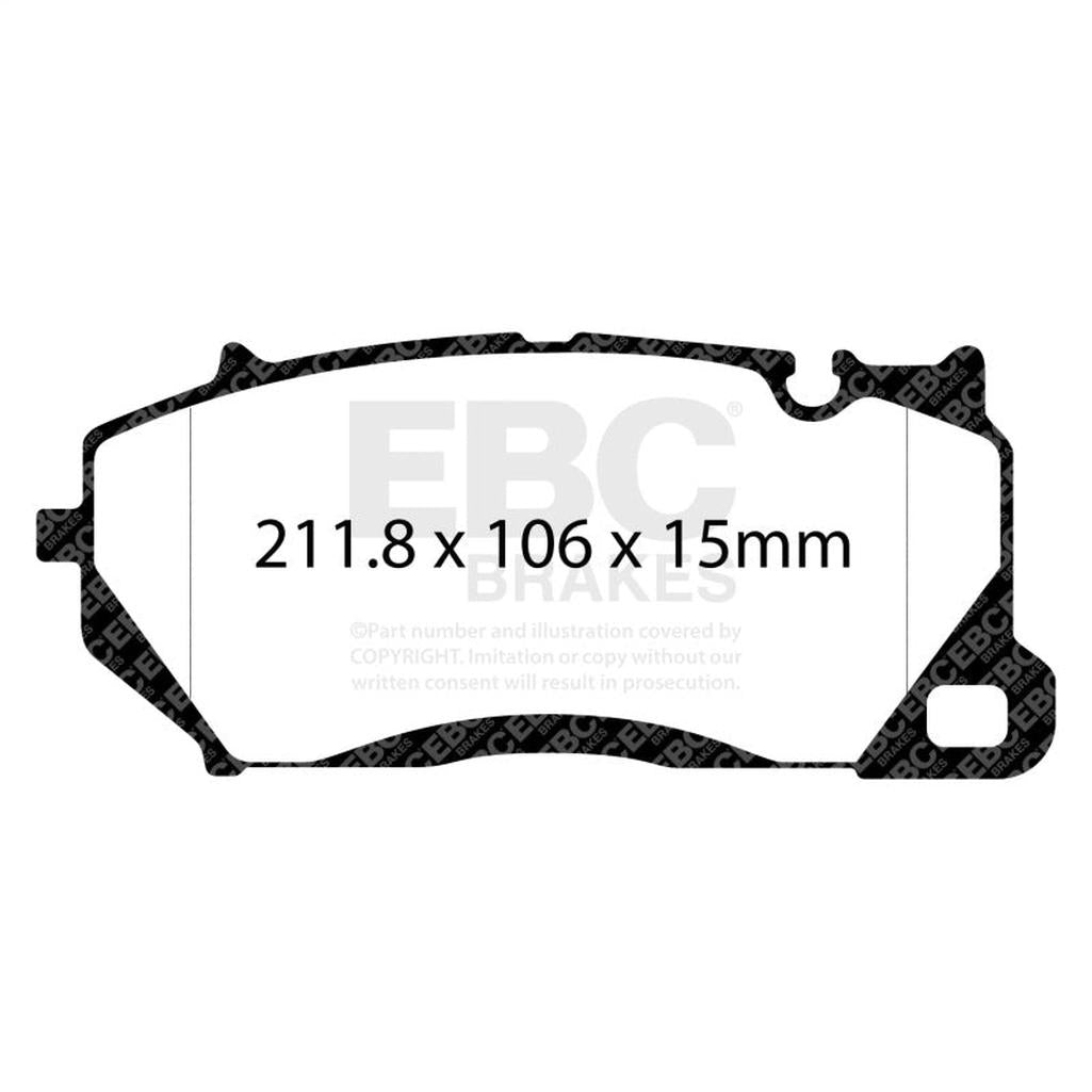 EBC Redstuff Ceramic Low Dust Brake Pads for Audi RS6 2020+ and RS7 2021+ – Front