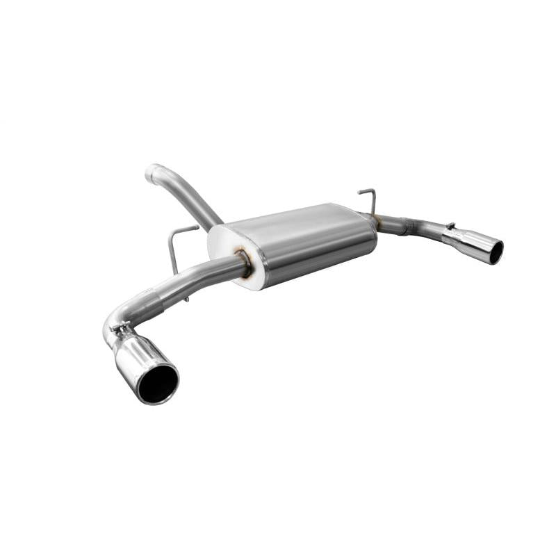 Corsa 2018-2024 Jeep Wrangler JL 2.5in Dual Rear Exit Polished Tips Touring Axle-Back Exhaust-SR1 Performance