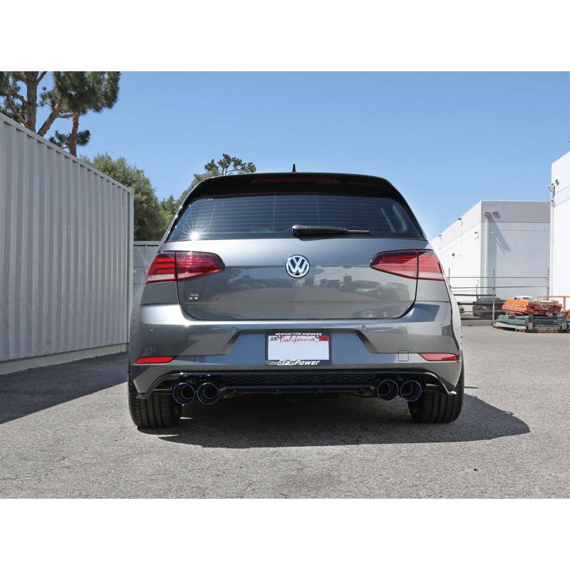 afe POWER MACH Force-Xp 15-19 Volkswagen Golf R L4-2.0L(T) 304 SS Cat-Back Exhaust System Blue Tips-SR1 Performance