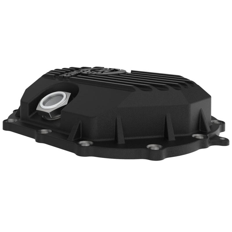 AFE Power 11-18 GM 2500-3500 AAM 9.25 Axle Front Diff Cover Black Machined w/ 2 Qts 75w90 Oil