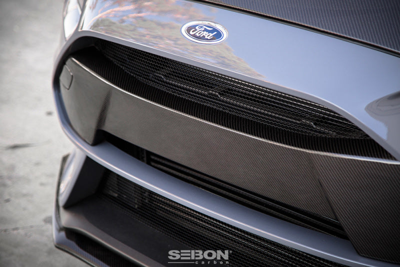 Seibon Carbon Fiber Front Bumper Garnish for 2016-2018 Ford Focus RS – Lightweight, Durable, Show-Ready Enhancement
