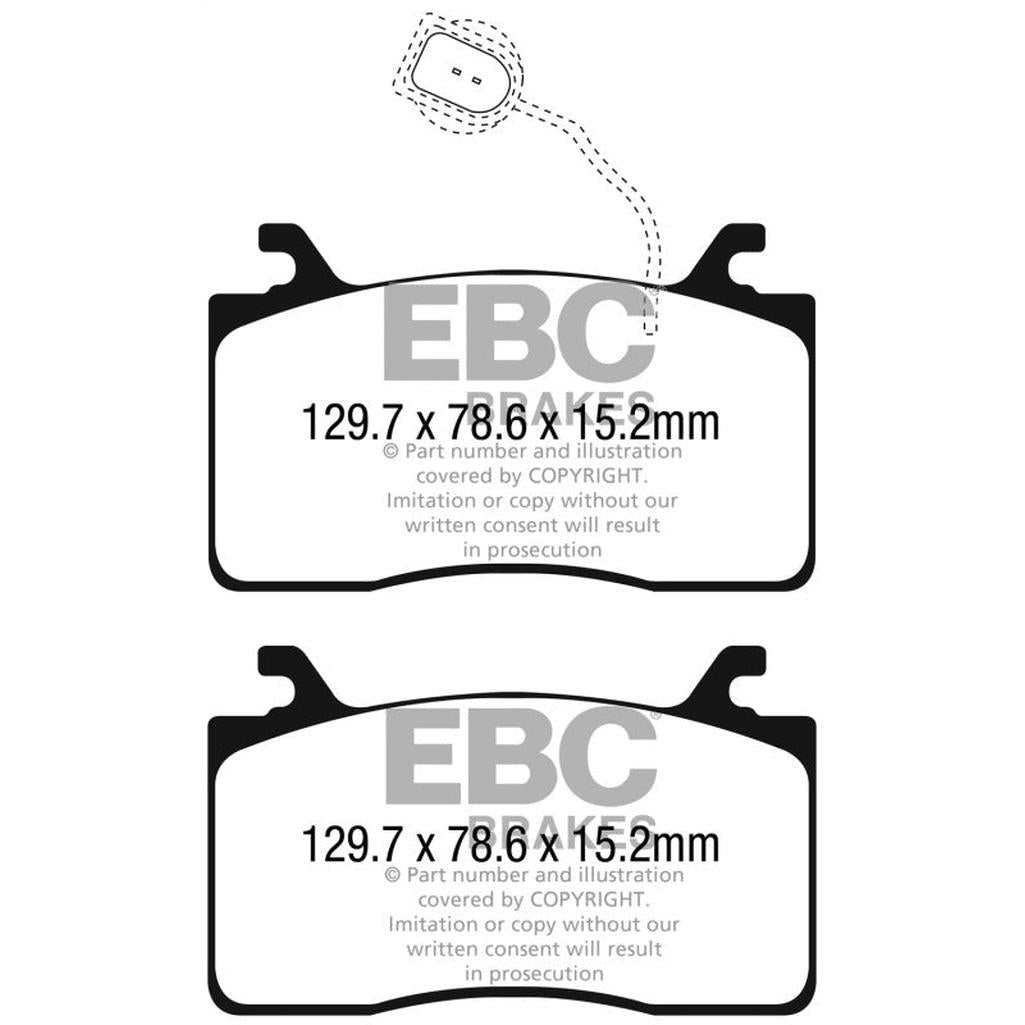 EBC Bluestuff NDX Front Brake Pads for 2017-2019 Alfa Romeo Giulia & Stelvio – High Friction Performance