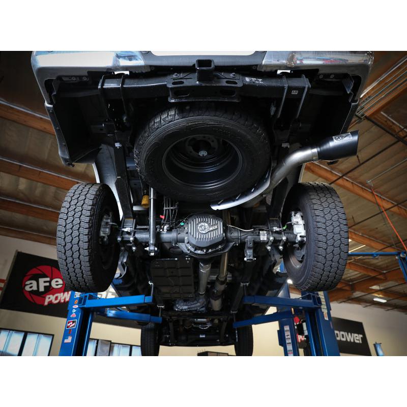 aFe Apollo GT Series 3-1/2in 409 SS Axle-Back Exhaust 17-20 Ford F-250/F-350 Black Tips w/o Muffler-SR1 Performance