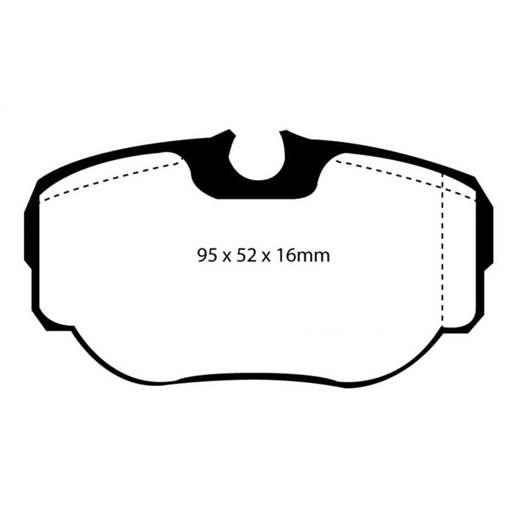 EBC 99-03 Land Rover Discovery Series 2 4.0 Greenstuff Rear Brake Pads