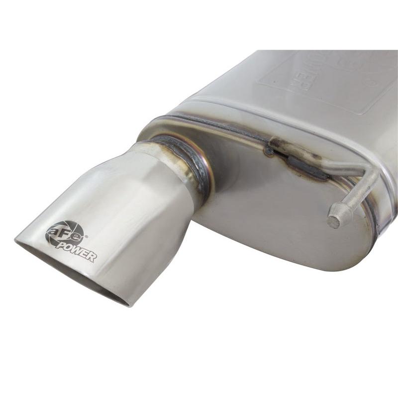 aFe MACHForce XP Exhausts Cat-Back SS-304 EXH w/ Polished Tips 15-16 Ford Mustang EcoBoost 2.3L (t)-SR1 Performance