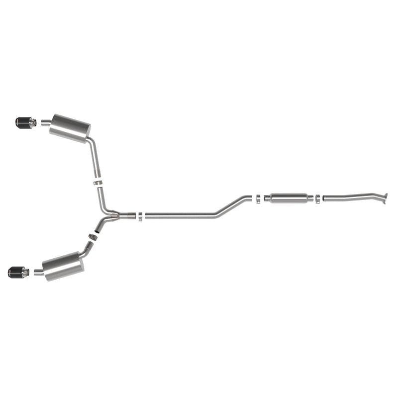 aFe 09-14 Acura TSX L4 2.4L Takeda 2-1/2in to 2-1/4in 304 SS Cat-Back Exhaust System w/ CF Tips-SR1 Performance