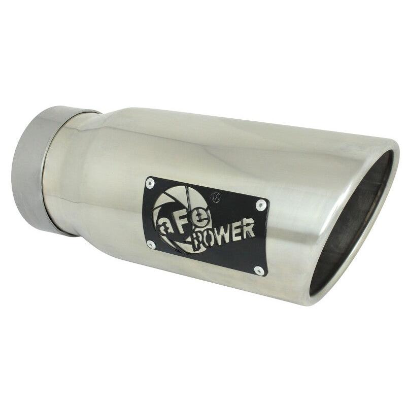 aFe Large Bore-HD 3in 409SS DPF-Back Exhaust System w/ Polished Tip RAM 1500 20-21 V6-3.0