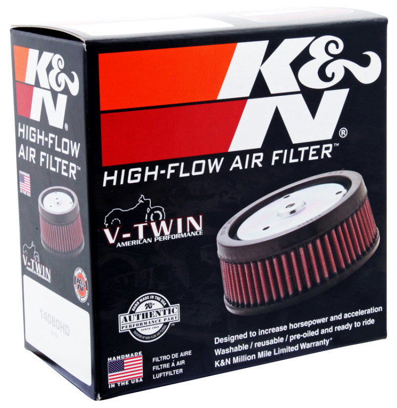 K&N Custom Air Filter Round 5-3/8in OD x 4in ID x 2in H-SR1 Performance