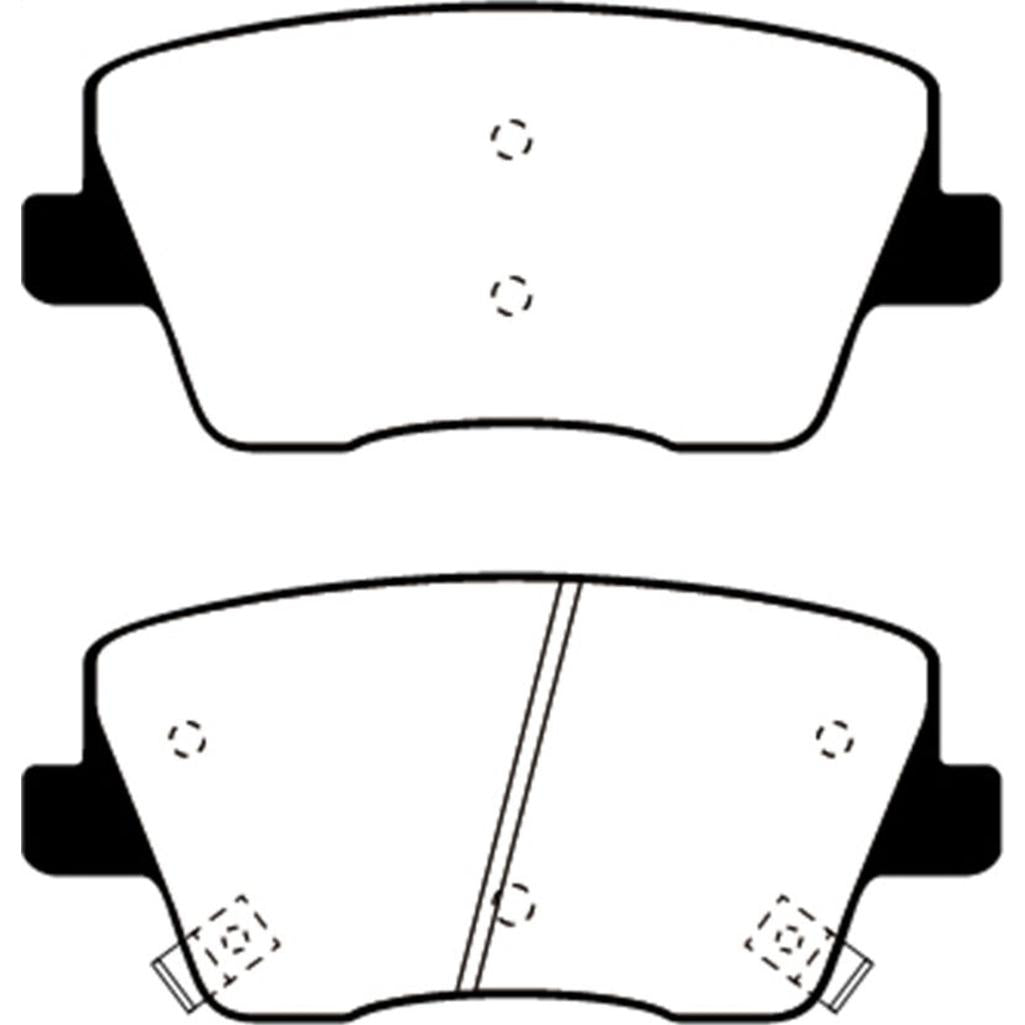 EBC Bluestuff NDX Rear Brake Pads for Hyundai Veloster 2019-2022 – High Friction Sport and Race Performance