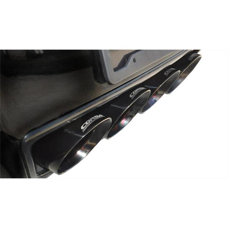 Corsa 2014-2019 Corvette C7 Coupe 6.2L V8 AT/MT 2.75in Valve-Back Dual Rear Exit Black Sport Exhaust