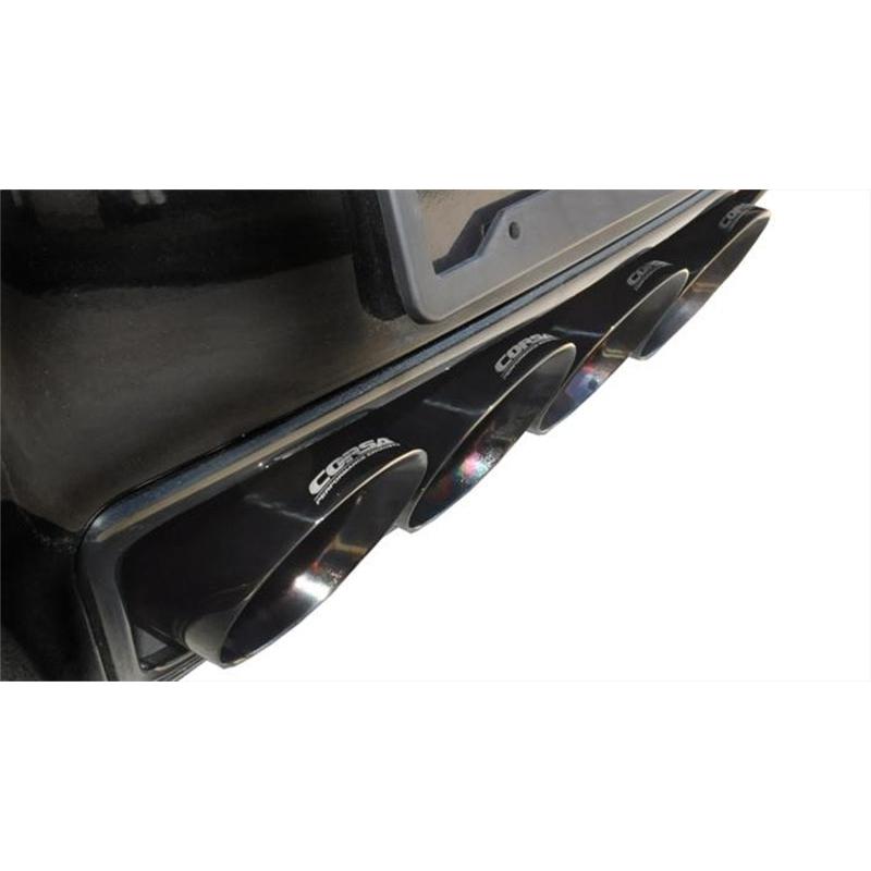 Corsa 14-19 Chevy Corvette C7 Coupe 6.2L V8 AT/MT 2.75in Valve-Back Dual Rear Exit Black Xtreme Exht-SR1 Performance