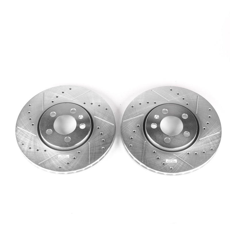 Power Stop 99-10 Volkswagen Beetle Front Evolution Drilled & Slotted Rotors - Pair-SR1 Performance