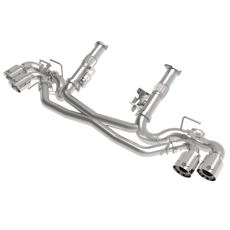 AFe MACH Force-Xp 304 Stainless Steel Cat-Back Exhaust Polished 2020 Chevrolet Corvette C8-SR1 Performance