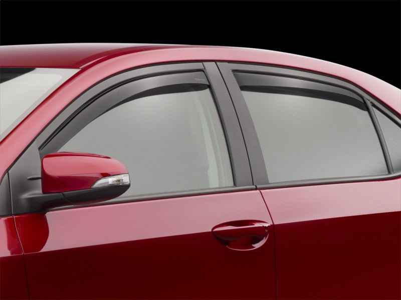 WeatherTech 14-19 Toyota Corolla Front & Rear Side Window Deflectors - Dark Smoke
