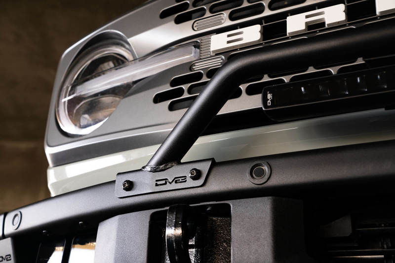 DV8 Offroad Factory Bumper Bull Bar for 2021-2023 Ford Bronco – Low Profile Steel Tubular Front Grille Guard