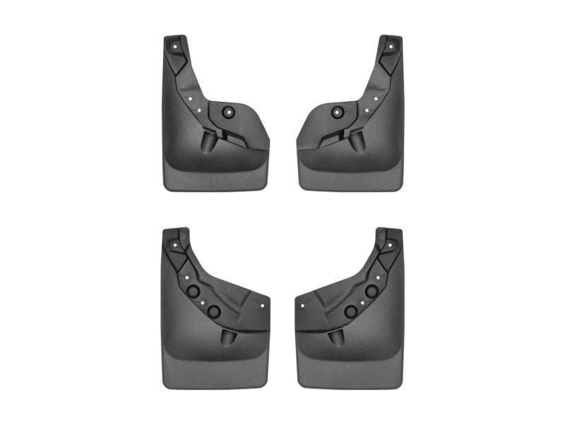 WeatherTech 24-25 Toyota Tacoma Front & Rear No-Drill Black Fender Flares MudFlaps - Precise Fit and Easy Installation