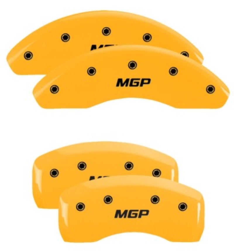 MGP 4 Caliper Covers for Kia Optima 2017-2020 * Yellow Finish with Black Engraving