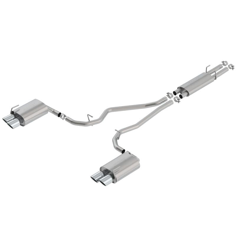 Borla 2020 Ford Explorer ST 3.0L V6 2.25in S-type Exhaust - Chrome Tips