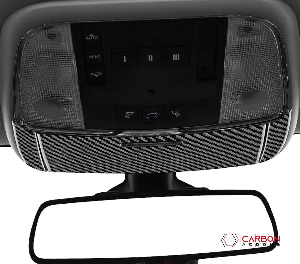 [3pcs] Real Carbon Fiber Overhead Light Trim Overlay for 2011-2022 Dodge Durango - carbonaddons Carbon Fiber Parts, Accessories, Upgrades, Mods