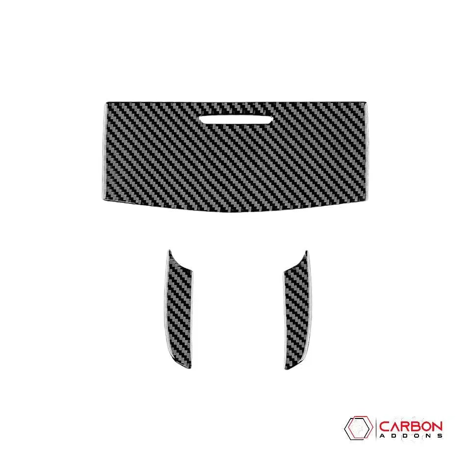 [3pcs] Real Carbon Fiber Overhead Light Trim Overlay for 2011-2022 Dodge Durango - carbonaddons Carbon Fiber Parts, Accessories, Upgrades, Mods