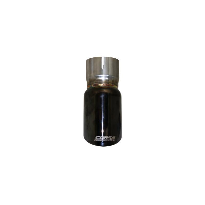 Corsa Single Universal 2.5in Inlet / 3in Outlet Black PVD Pro-Series Tip Kit-SR1 Performance
