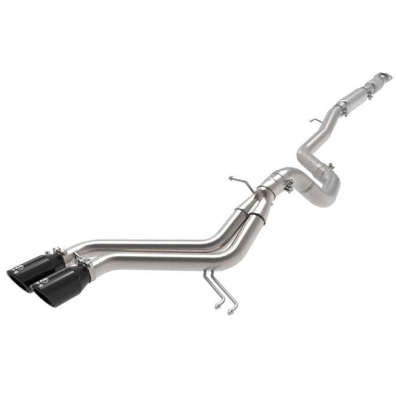 aFe Takeda 2-1/2in to 3in SS-304 Cat-Back Exhausts w/ Black Tip 13-17 Hyundai Veloster L4-1.6L