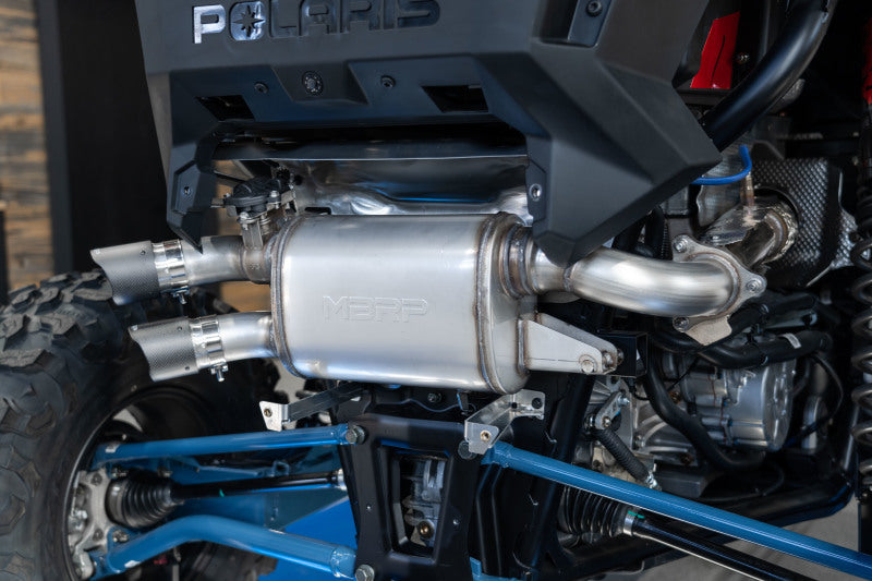 MBRP 20-22 Polaris RZR Pro XP 2.5in Slip-On Active Exhaust Dual Out-SR1 Performance