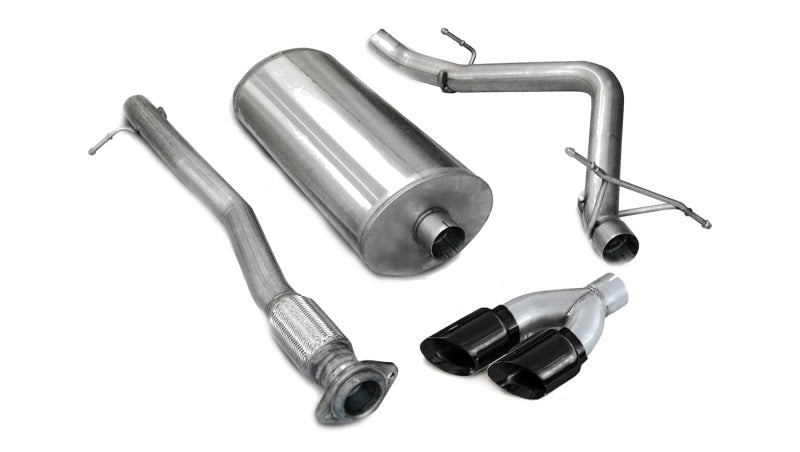 Corsa 2007-2008 Chevrolet Silverado Crew Cab/Short Bed 1500 5.3L V8 Black Sport Cat-Back Exhaust