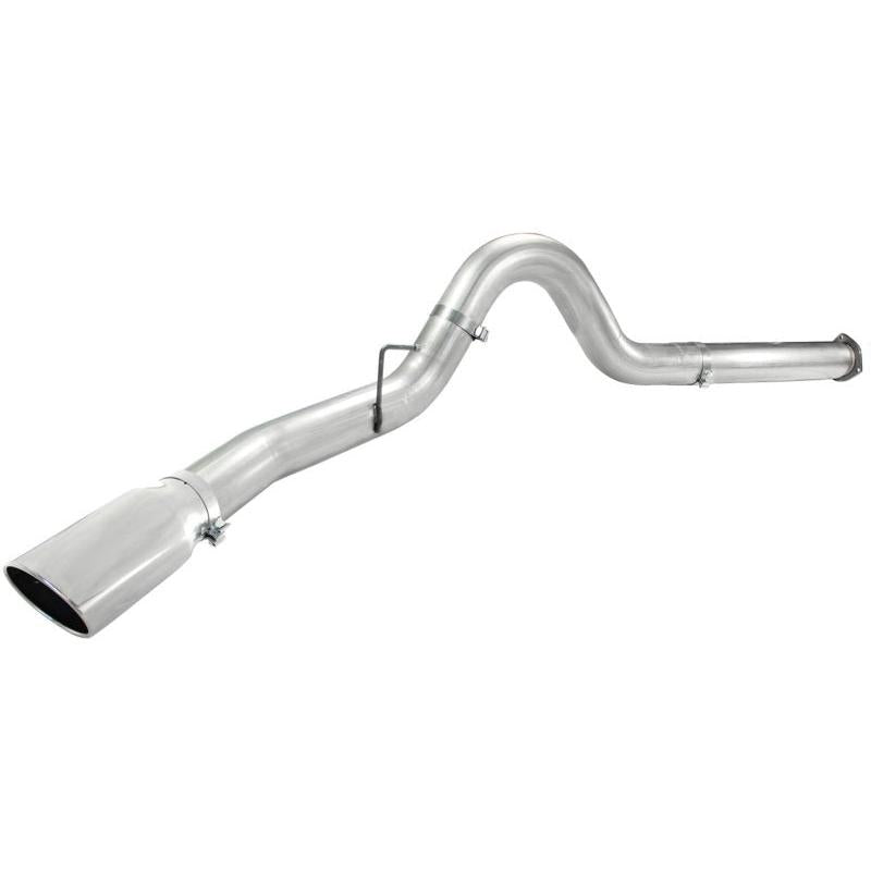 aFe Atlas 5in DPF-Back Aluminized Steel Exh Sys, Ford Diesel Trucks 11-14 v8-6.7L (td) Polished tip-SR1 Performance