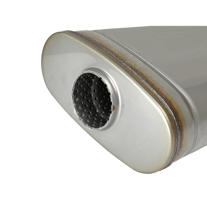 aFe MACH Force XP 304 Stainless Steel Muffler 2.5in Center/Offset 18in L x 9in W x 4in H-SR1 Performance