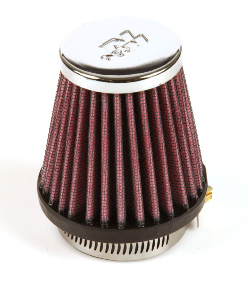 K&N Universal Chrome Filter 1 15/16 inch FLG / 3 inch Base / 2 inch Top / 3 inch Height-SR1 Performance
