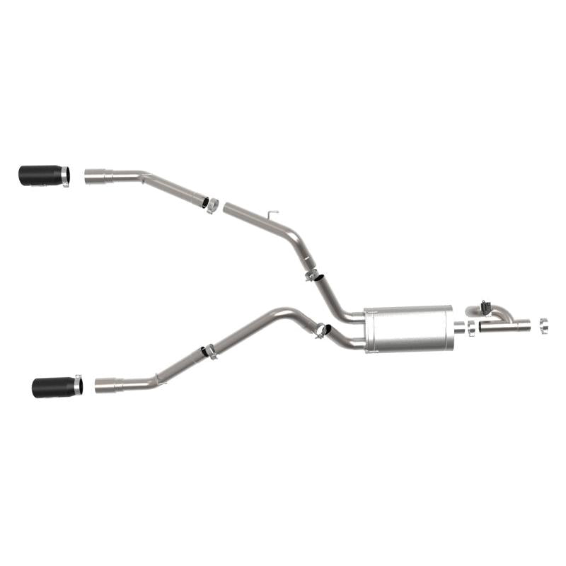 aFe 09-18 Ram 1500 V8 5.7L Hemi Gemini XV 3in 304 SS Cat-Back Exhaust w/ Black Tips-SR1 Performance