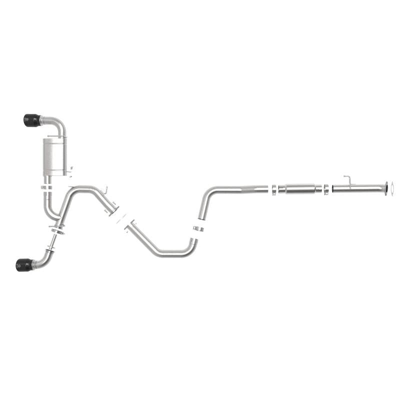 aFe Takeda Exhaust Cat-Back 19-20 Hyundai Veloster N 304SS Black Dual Tips Exhaust-SR1 Performance