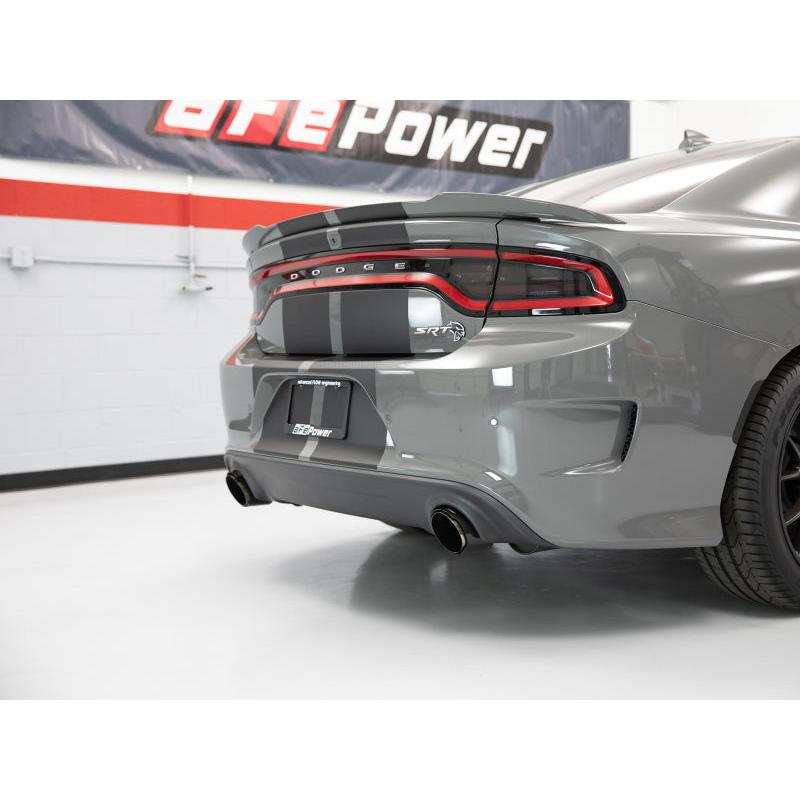 aFe MACH Force-XP 4-1/2in Carbon Fiber OE Replacement Exhaust Tips - 15-19 Dodge Charger/Hellcat-SR1 Performance