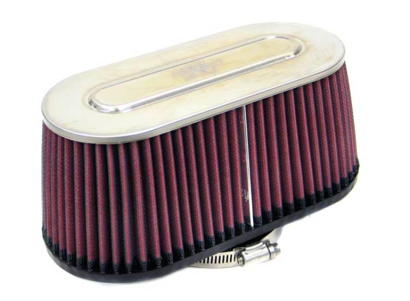 K&N Marine Engine Flame Arrestor - Oval Tapered 3.75in Flange ID / .75in Flange Length / 4in Height-SR1 Performance