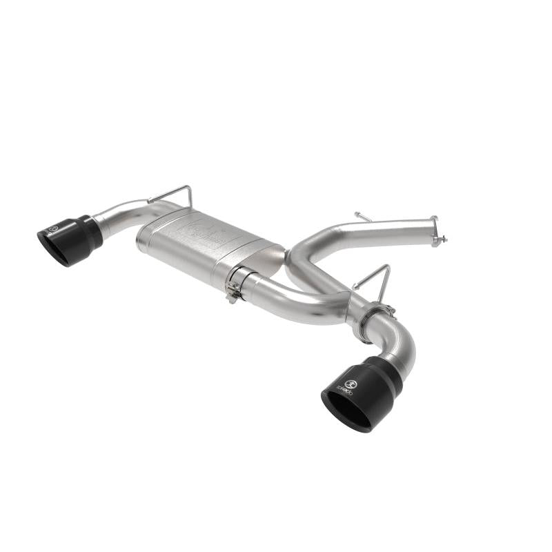aFe Takeda Exhaust Axle-Back 19-20 Hyundai Veloster N 304SS Black Dual Tips Exhaust-SR1 Performance