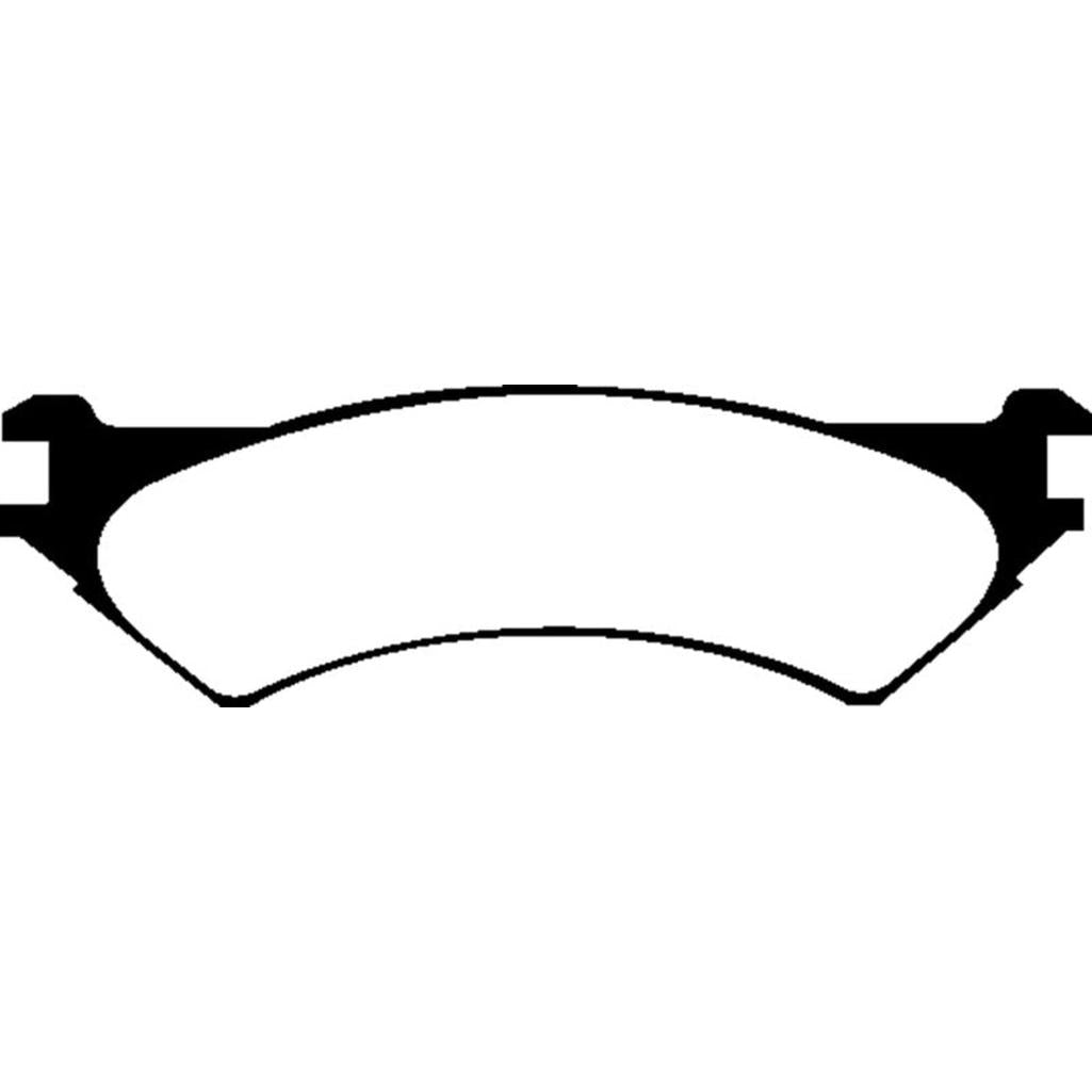 EBC Greenstuff 97-00 Ford Econoline E250 Rear Brake Pads - 4 Wheel ABS for Ford F-150 and E-350