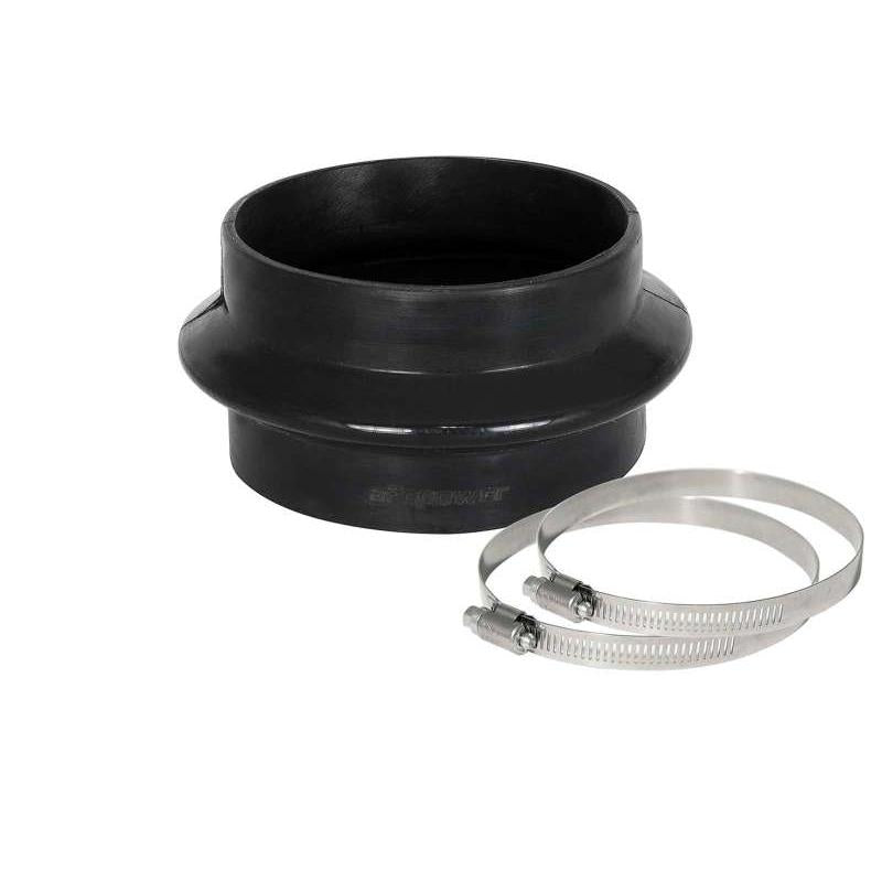 aFe Magnum FORCE Silicone Coupling Kit 4in ID x 2-1/2in L Straight Bellow-Coupler - Black-SR1 Performance